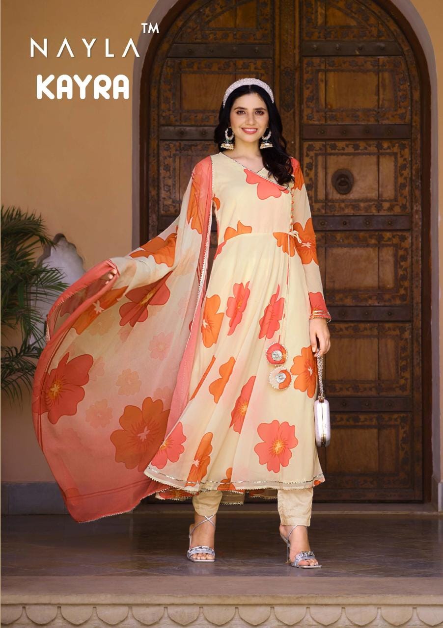 Amazon Brand - Anarva Jaipuri Cotton Floral Printed Anarkali/Flared Kurti  For Women's (Blush Pink) (XS) : Amazon.in: Fashion