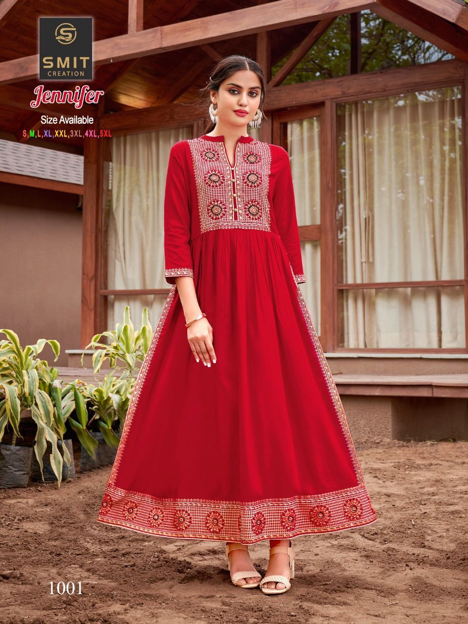 Blue Hills Snow white Rayon Long Frill Kurtis Gown Wholesale Collection